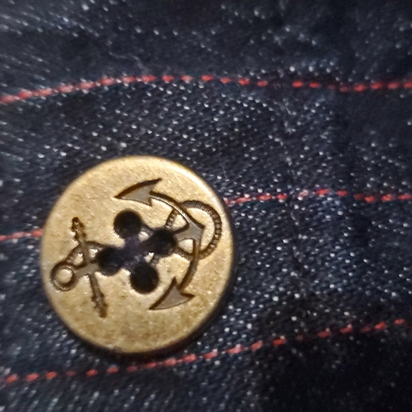 Lauren Jeans Company Pinstriped Jeans Size 2 - Picture 6 of 7